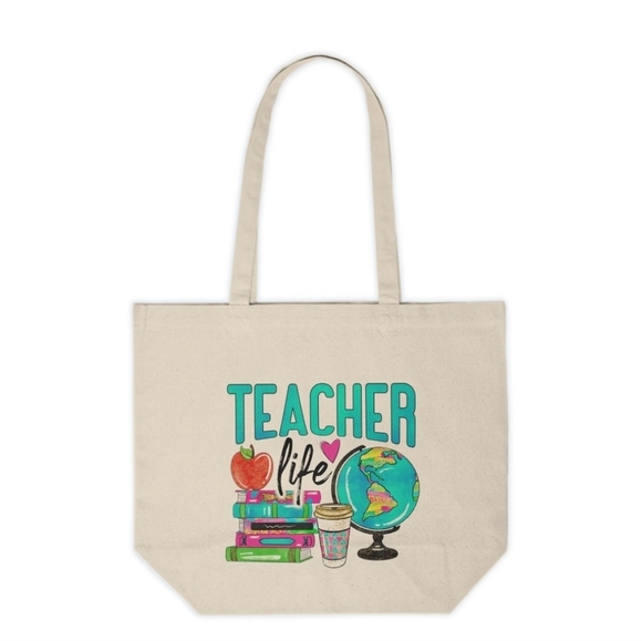 Teacher Life Custom Tote Bag - Picture 1 of 4